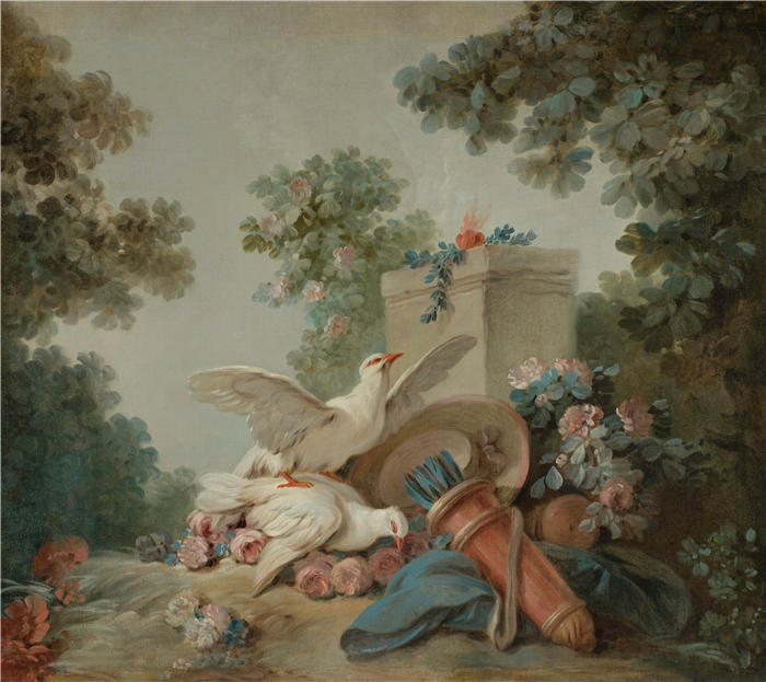 让-巴蒂斯特·休（Jean-Baptiste Huet，法国）作品-爱祭坛上的牺牲（1765 - 1770）