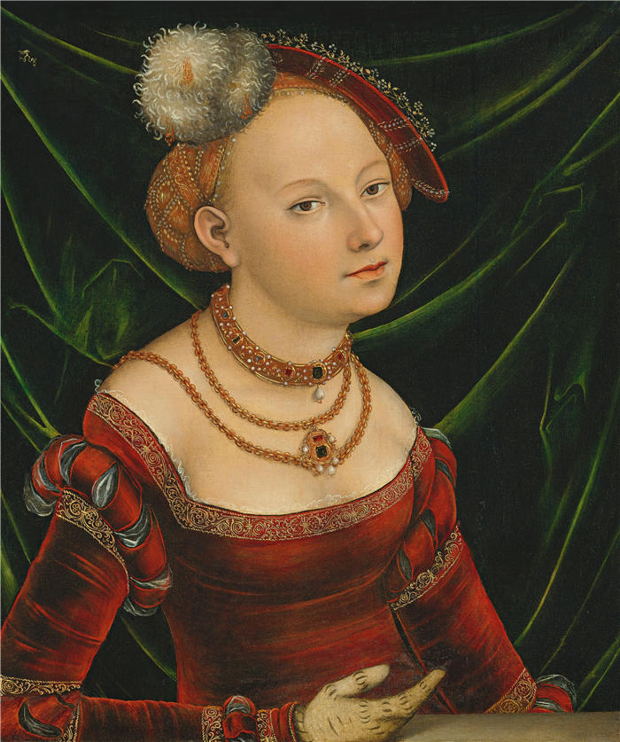 小卢卡斯·克拉纳赫（Lucas Cranach the Younger ，德国）作品-一个女人的肖像