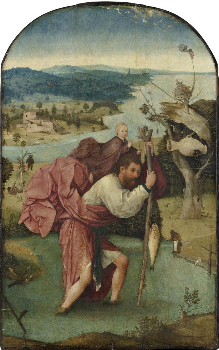 耶罗尼米斯·博斯（Hieronymus Bosch，荷兰）作品-圣克里斯托弗