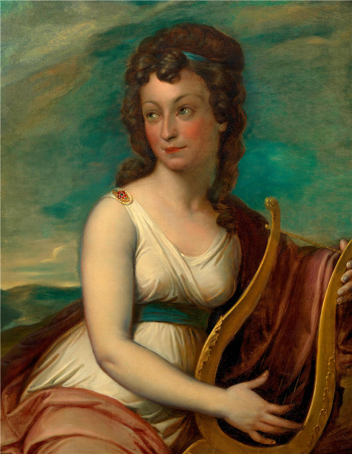 约瑟夫·亚伯（Josef Abel ，奥地利，1764-1818 年）作品-Maria Leopoldine Pachler，née Koschak（钢琴家、作曲家）（1827 年）