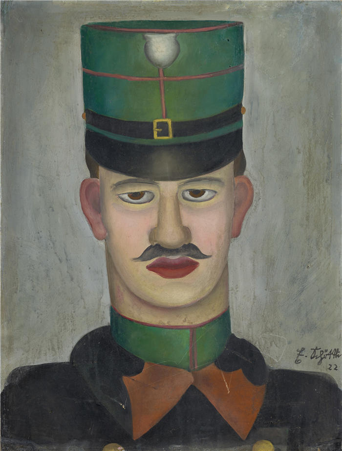 伊曼纽尔·肖特利（Emanuel Schöttli， 瑞士，1895-1926 年）作品-警察 (1922)