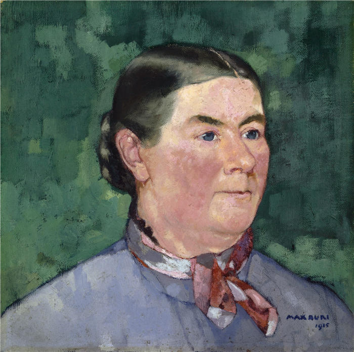 马克斯·布里（Max Buri，瑞士）作品-农妇肖像（1915）