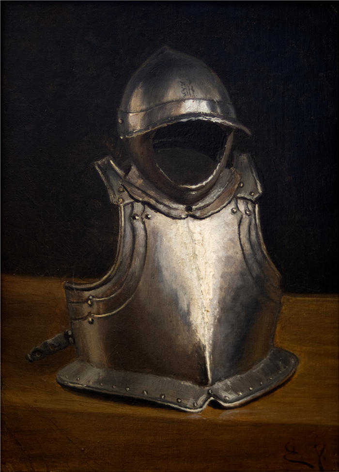 尤金·杨松（Eugène Jansson，瑞典）作品-盔甲和头盔（1877）