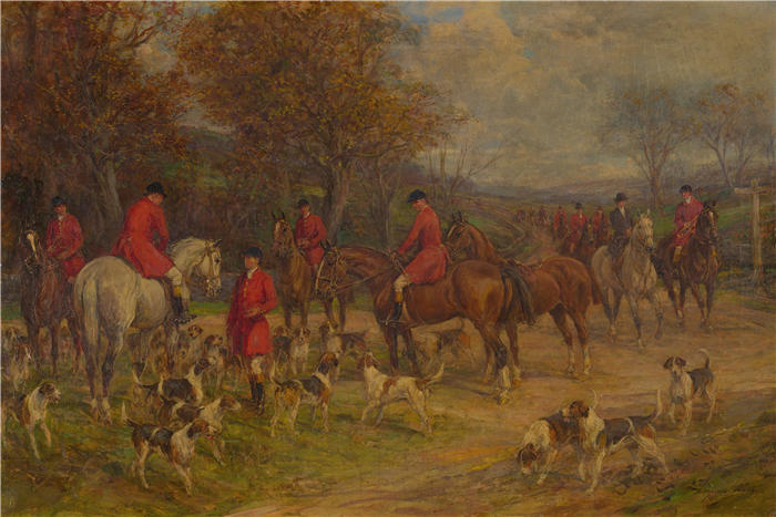 海伍德·哈代（Heywood Hardy，英国）作品-狩猎归来