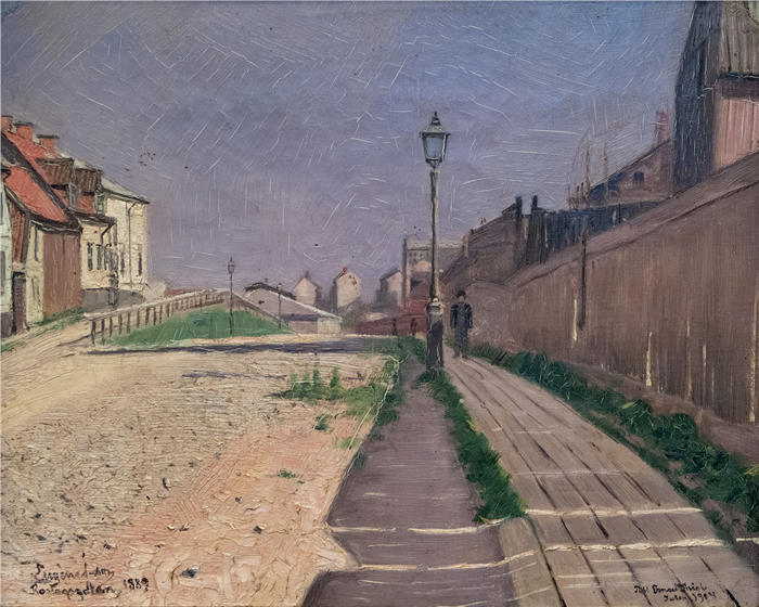 尤金·杨松（Eugène Jansson，瑞典）作品-罗斯拉格斯加坦 (1889)