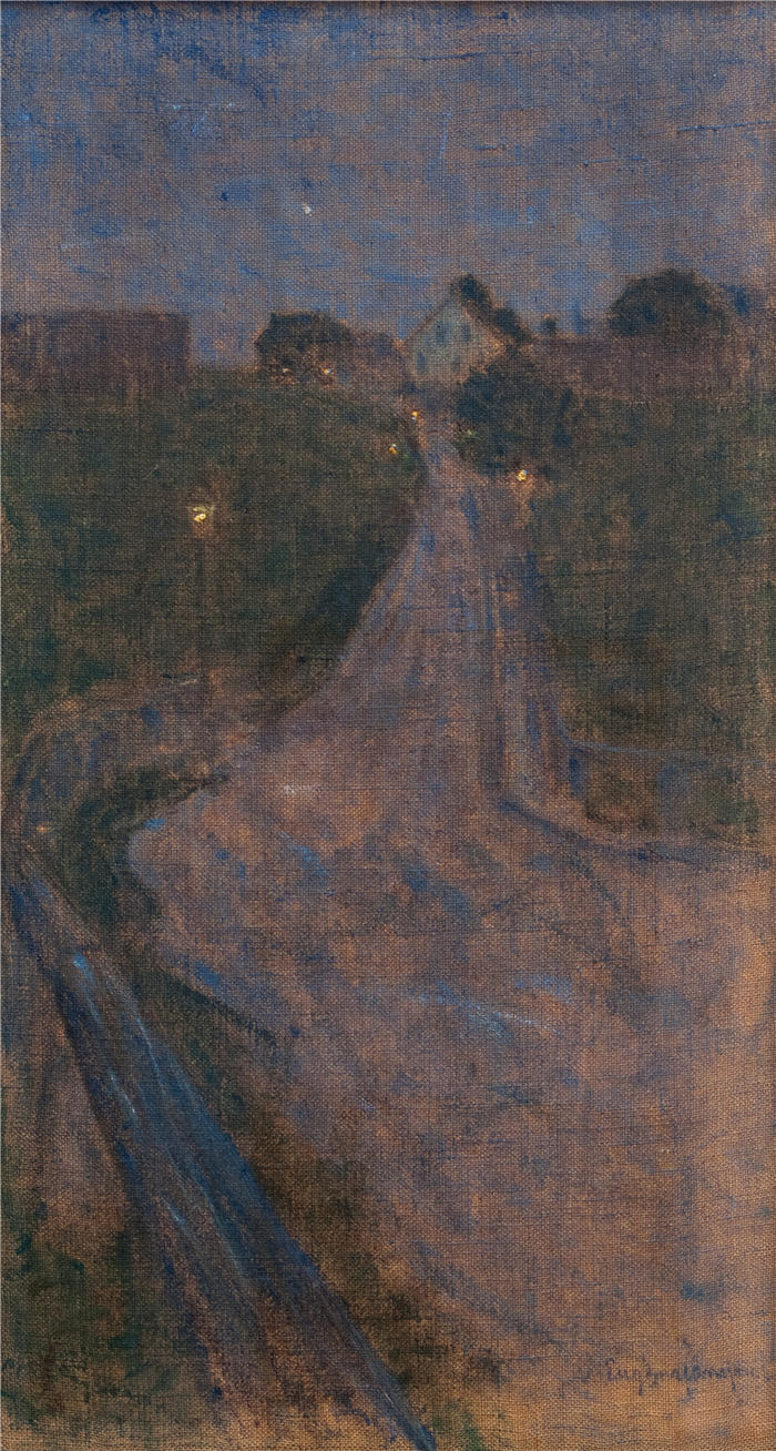 尤金·杨松（Eugène Jansson，瑞典）作品-罗森兰兹加坦 (1895) (1)