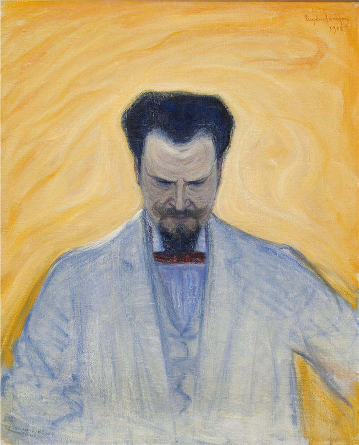 尤金·杨松（Eugène Jansson，瑞典）作品-欧内斯特·泰尔的肖像（1902 年）