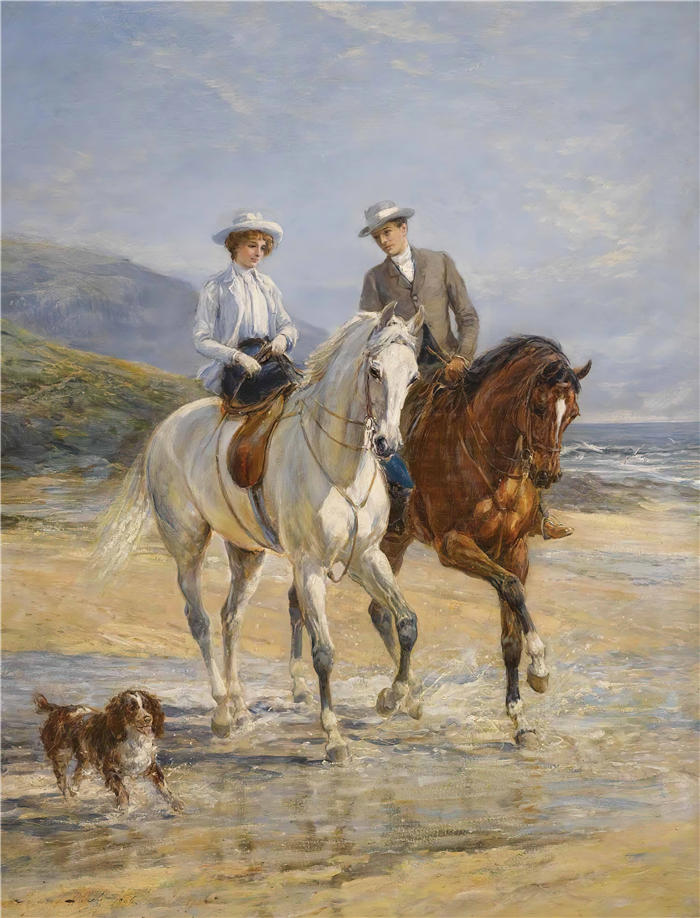 海伍德·哈代（Heywood Hardy，英国）作品-愉快的（1906）