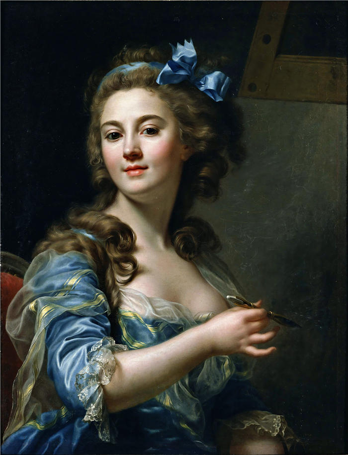 玛丽-加布里埃尔·卡佩 ( Marie-Gabrielle Capet ，法国，1761 - 1818 年）作品-自画像