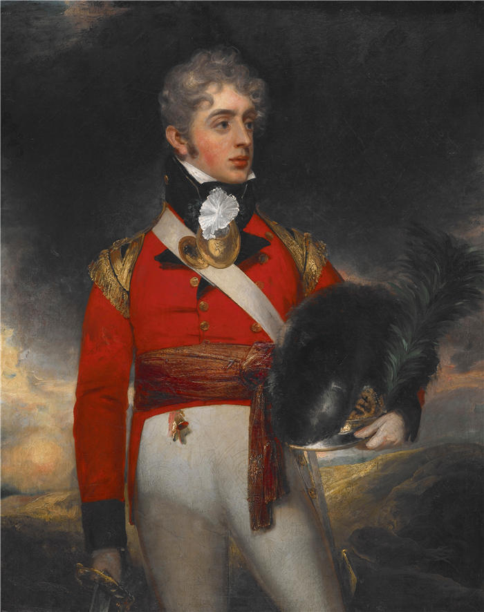 威廉·比奇（William Beechey ，英国）作品-约翰·波洛克中尉 (John Pocock) (1807-1813)