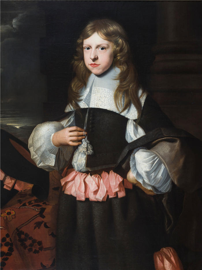 雅各布·范·里斯布鲁克（Jacob van Reesbroeck，佛兰芒，1620-1704 年）作品-Balthasar III Moretus 的肖像（1660 年）