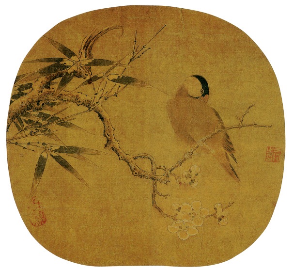 南宋有款《梅竹寒禽图》团扇鉴赏