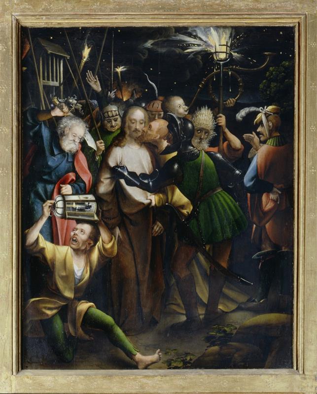 扬·乔斯特（Jan Joest，荷兰，1450 – 1519 年）作品-犹大之吻