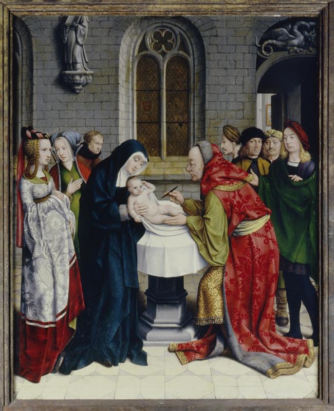 扬·乔斯特（Jan Joest，荷兰，1450 – 1519 年）作品-耶稣的割礼