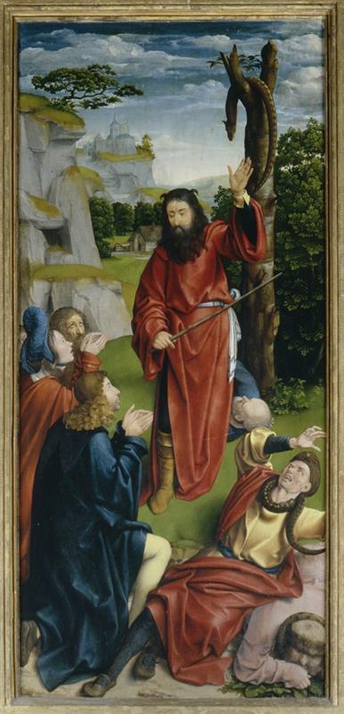 扬·乔斯特(Jan Joest,荷兰,1450 – 1519 年)作品-摩西