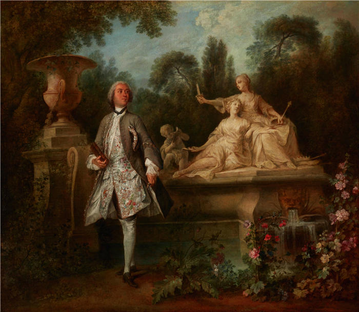 尼古拉斯·兰克里特（Nicolas Lancret，法国画家）-演员 Grandval 的肖像（1742 年）