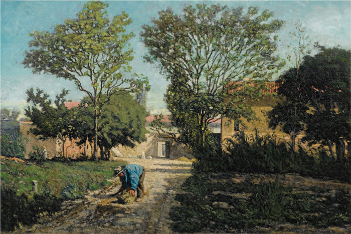保罗·吉古（Paul Guigou，法国）-马赛附近的农场（1857 年）