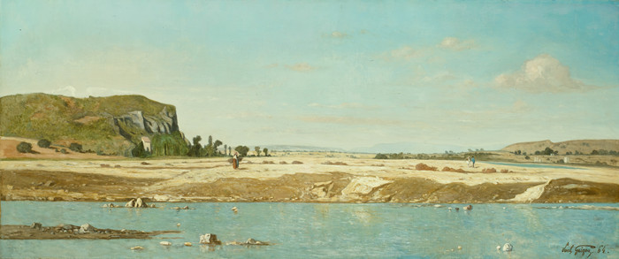 保罗·吉古（Paul Guigou，法国）-圣保罗杜兰斯河畔 (1864)