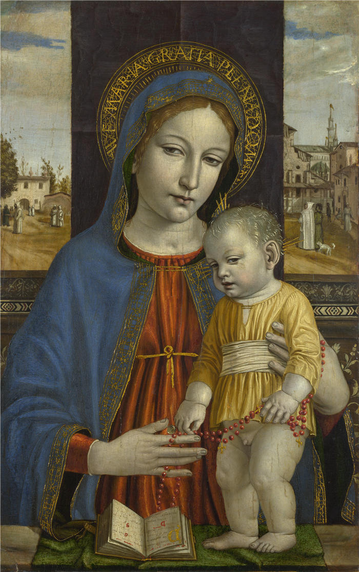 安布罗焦·贝尔戈尼奥（Ambrogio Bergognone，意大利）作品-圣母子