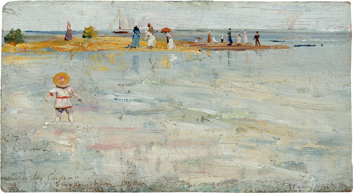 查尔斯·康德(Charles Conder,英,1868-1909)作品-《里基茨角,博马里斯》