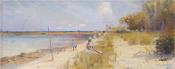 查尔斯·康德（Charles Conder，英，1868-1909）作品-《里基特点》