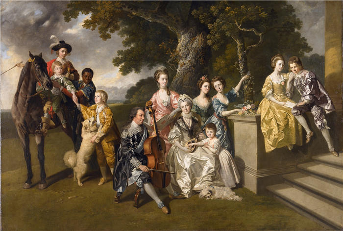 约翰·约瑟夫·佐法尼（Johan Joseph Zoffany，德国，1733 - 1810 年）作品-威廉·杨爵士的家庭