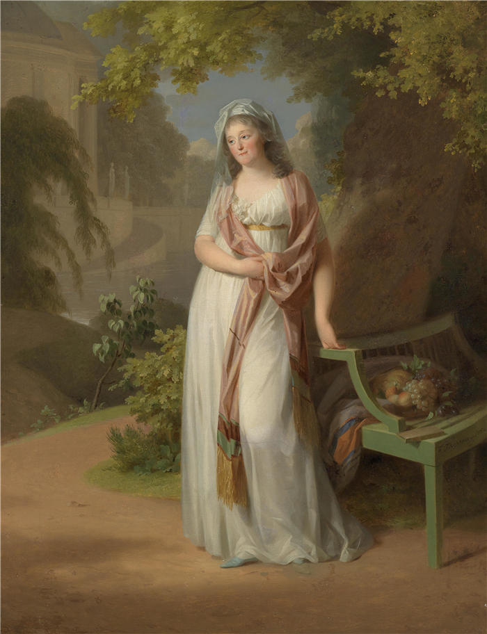 约翰·弗里德里希·奥古斯特·蒂施拜因（Johann Friedrich August Tischbein）作品-勃兰登堡-施韦特的路易丝 (1794)