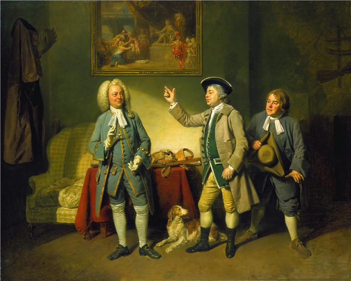 约翰·约瑟夫·佐法尼（Johan Joseph Zoffany，德国，1733 - 1810 年）作品-来自“乡村爱情”（1767 年）的场景