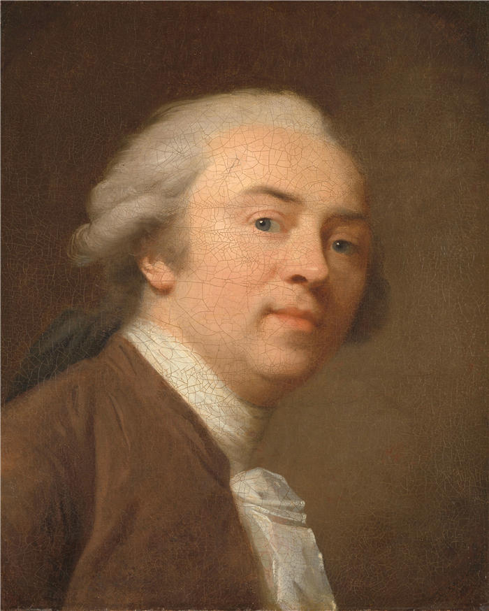 约翰·弗里德里希·奥古斯特·蒂施拜因（Johann Friedrich August Tischbein，德国，1750 - 1812 年）作品-自画像（1782）