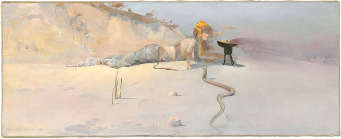 查尔斯·康德（Charles Conder，英，1868-1909）作品-《热风》