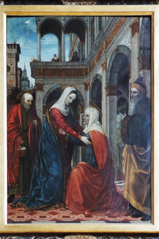 安布罗焦·贝尔戈尼奥(Ambrogio Bergognone,意大利)作品-《探视》