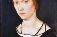 老汉斯·霍尔拜因 (Hans Holbein the Elder，德国)作品-一个女人的肖像