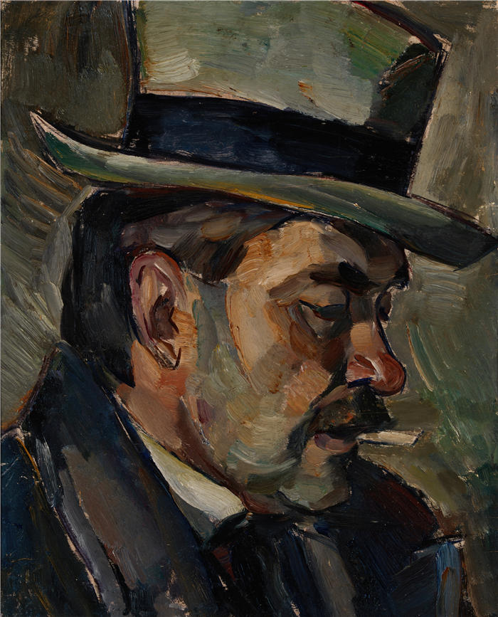 伊尔马里·阿尔托（Ilmari Aalto）作品-艺术家卡纳科斯基的肖像（1917 年）
