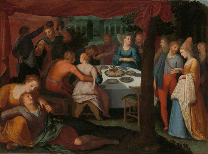 奥托·范·维恩（Otto van Veen）作品-夜宴 (1600 - 1613)
