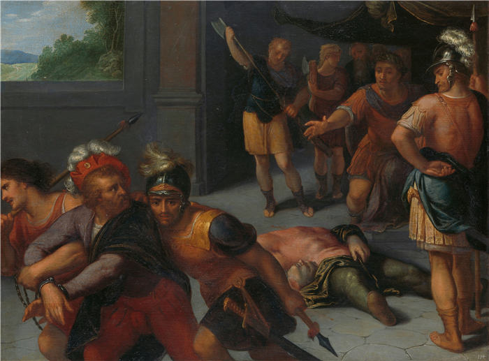 奥托·范·维恩（Otto van Veen）作品-克劳狄斯·保卢斯的斩首和朱利叶斯·西里利斯的俘虏 (1600 - 1613)