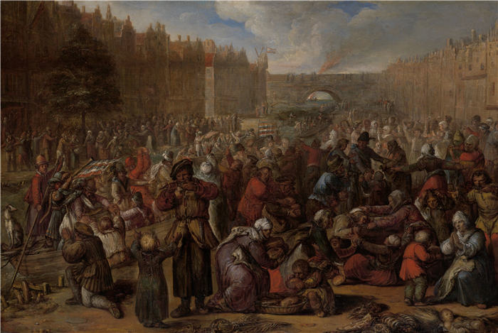 奥托·范·维恩（Otto van Veen，佛兰芒，1556 - 1629 年）作品-莱顿围城解围后的饥民（1574 - 1629）