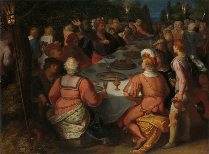 奥托·范·维恩（Otto van Veen，佛兰芒，1556 - 1629 年）作品-Julius Civilis 和巴达维亚人在圣林中的阴谋（1600 - 1613 年）