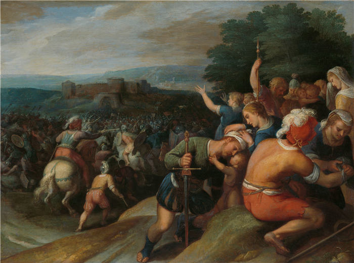 奥托·范·维恩（Otto van Veen，佛兰芒，1556 - 1629 年）作品-巴达维亚人在维泰拉包围罗马人（1600 - 1613 年）