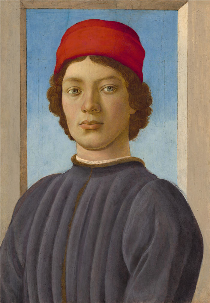 菲利皮诺·利皮（Filippino Lippi ，意大利，1457-1504）作品-青年肖像