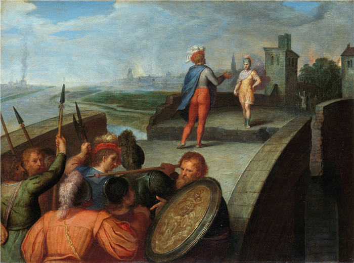 奥托·范·维恩（Otto van Veen，佛兰芒，1556 - 1629 年）作品-Julius Civilis 与罗马将军 Cerialis 之间的和平谈判（1600 - 1613 年）(1)