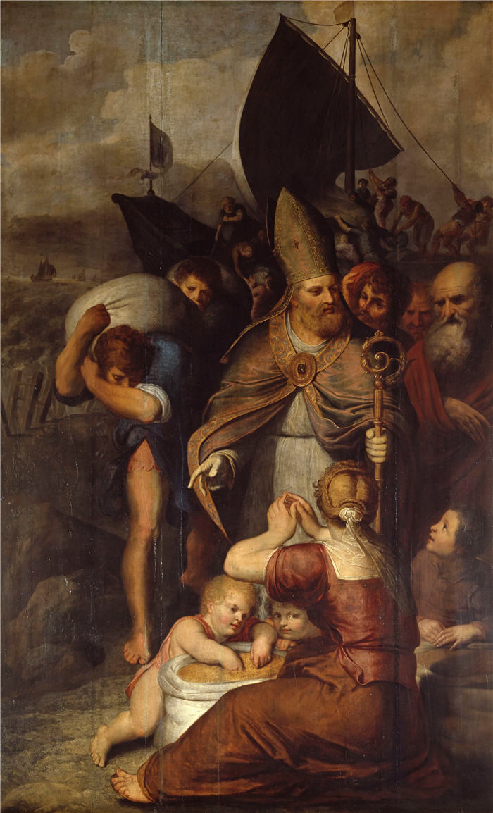 奥托·范·维恩（Otto van Veen）作品-在迈拉的饥荒期间圣尼古拉斯拯救人民