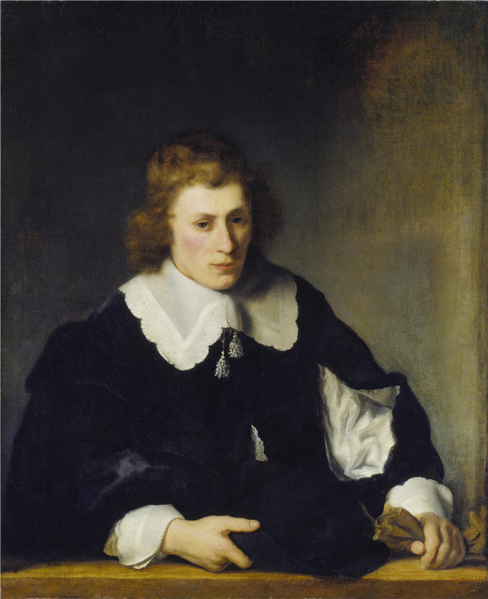 费迪南德·波尔（Ferdinand Bol，荷兰）作品-一个年轻人的肖像（1644）