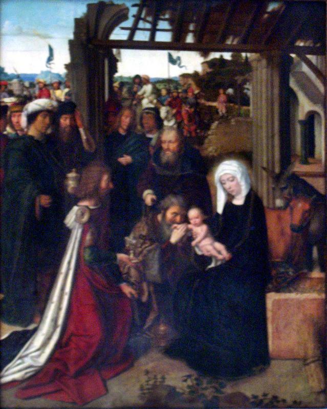 杰拉德·大卫(Gerard David ,荷兰)作品-贤士的崇拜 1