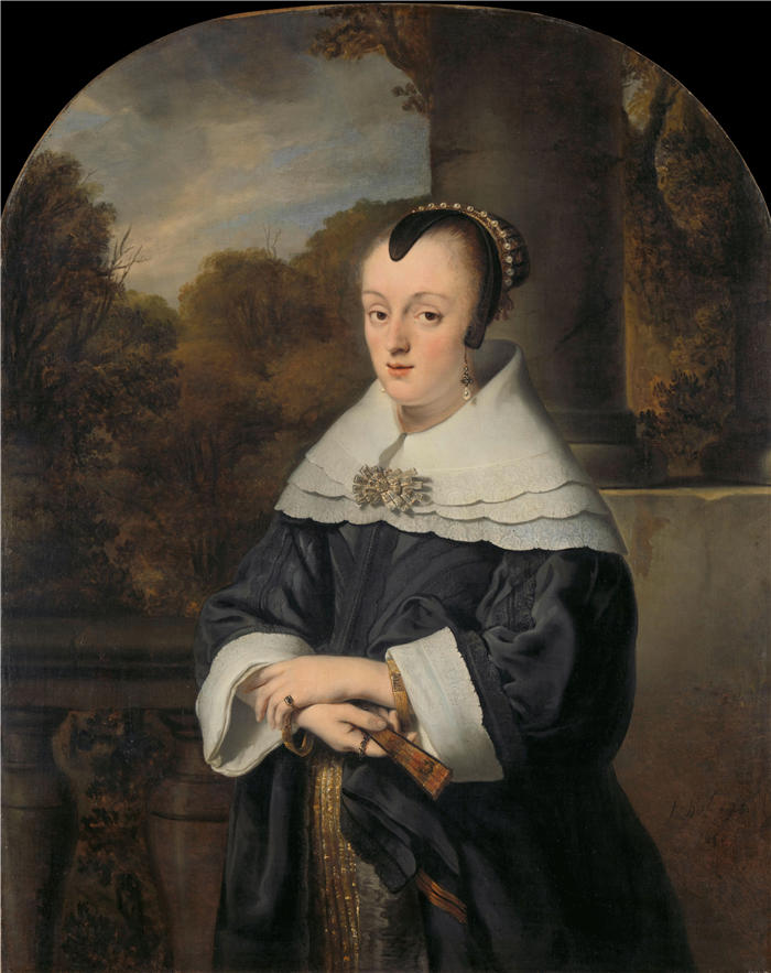 费迪南德·波尔（Ferdinand Bol，荷兰）作品-玛丽亚雷伊的肖像（1650 年