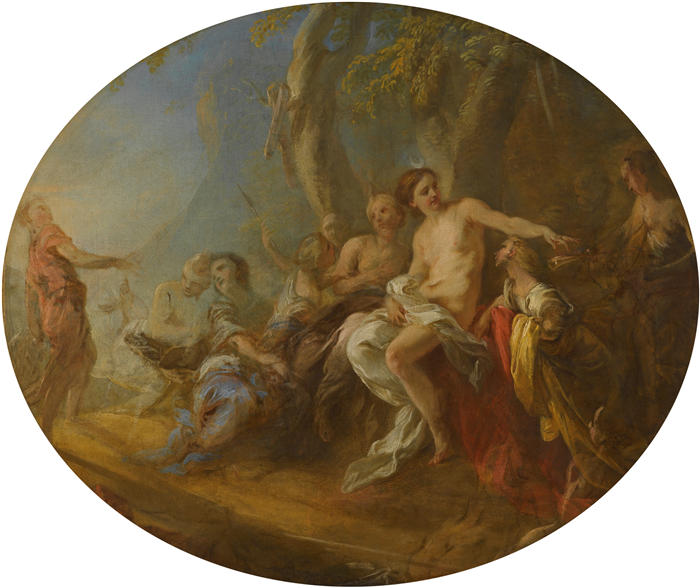弗朗索瓦·莱莫恩（ François Lemoyne，法国）作品-戴安娜和阿克泰翁