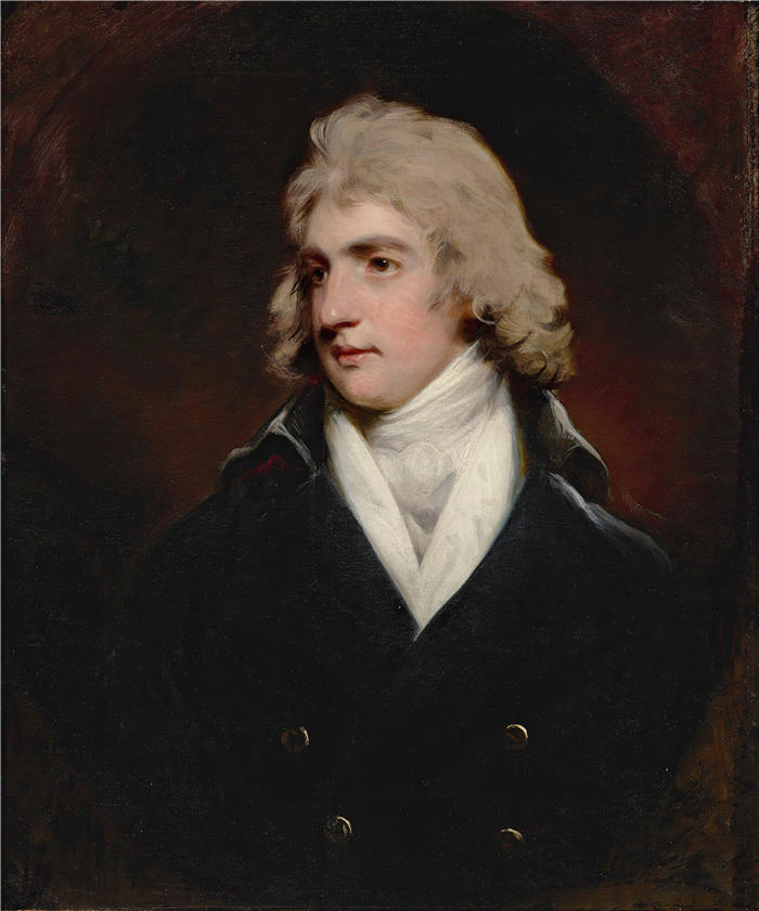 约翰·霍普纳（John Hoppner ，英，1758-1810）作品-查尔斯·罗斯·埃利斯 (1771-1845) 的肖像，1 St Baron Seaford