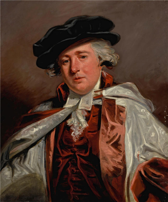 约翰·霍普纳（John Hoppner ，英，1758-1810）作品-Edmund Ayrton 博士的肖像 (1704-1808)