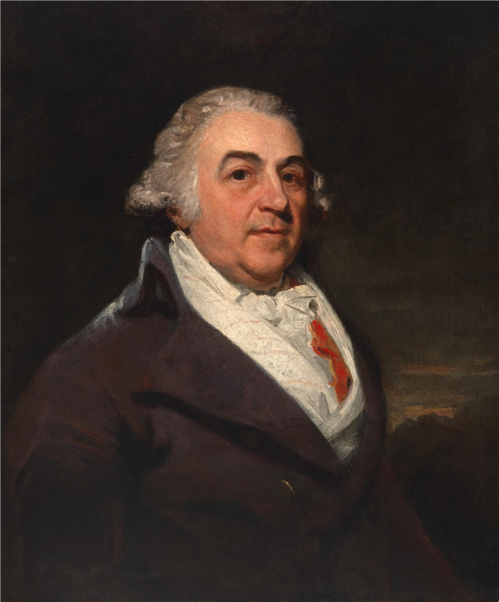 约翰·霍普纳（John Hoppner ，英，1758-1810）作品-理查德·巴赫 (1792-1793)