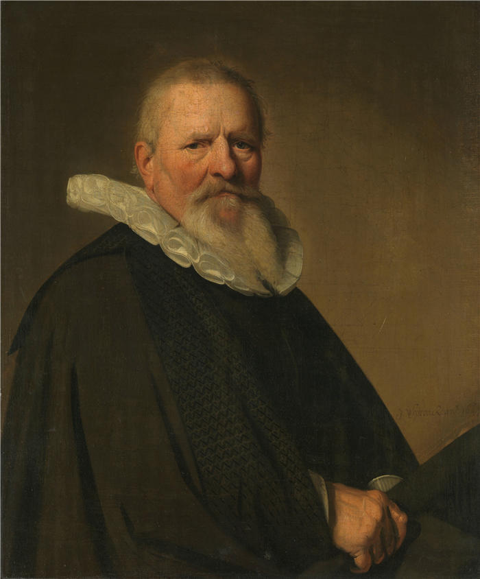 约翰尼斯·科尼利斯·韦斯普朗克（Johannes Cornelisz Verspronck，荷兰） 作品-Pieter Jacobsz Schout (1570-1645)，哈勒姆市长 (1641)