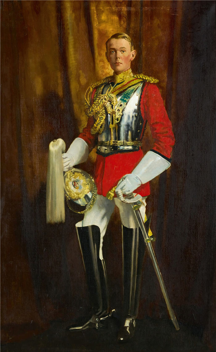 威廉·奥尔本（William Orpen，爱尔兰）高清作品-Avenal St. George 的肖像